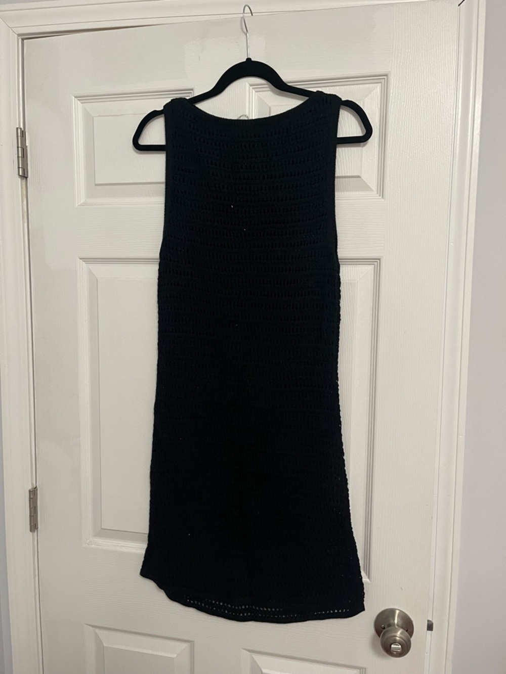 Abercrombie & Fitch Black Crochet Mini Dress
